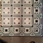 historic tile reproduction on ware house floor